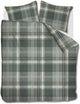 Riviera maison rivièra maison copripiumino tartan check - letti gemelli - 240 x 200 220 cm - verde