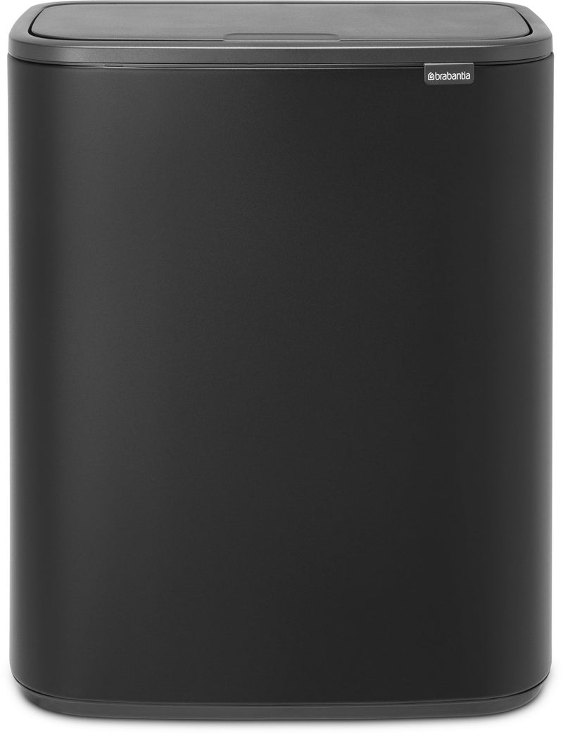 Pattumiera Brabantia bo touch bin - 1 scomparto - 60 litri - minerale moonlight nero