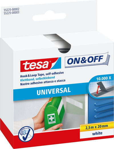 Tesa 1002950 - adhesivo velc.klittenb.te peso 20x2,5 | 3 piezas