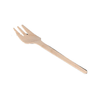 Takeaware snackvork hout 140 mm (250 stuks)