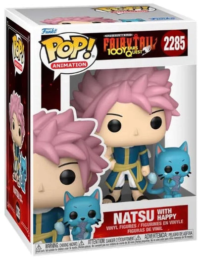 Funko fairy tail natsu happy figura in vinile 2285 unisex pop! - neutro - standard