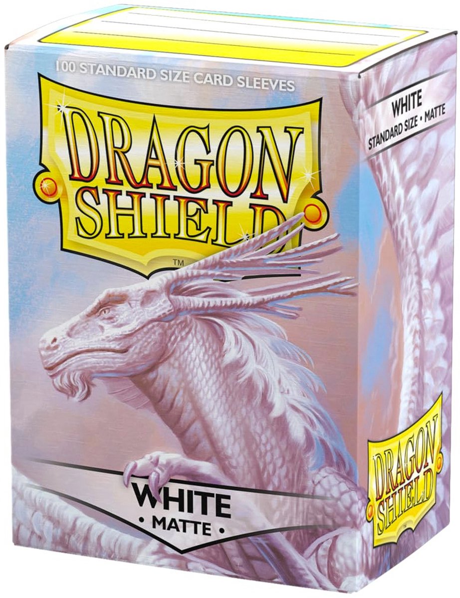 Dragon shield dragon sleeves matte - 100 stuks - wit