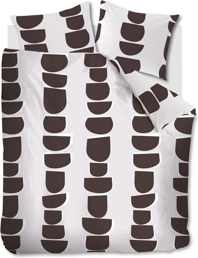Copripiumino Vtwonen moons - letti gemelli - 240x200 220 cm - marrone