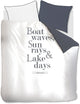 Copripiumino Riviera maison Lake Days - twin xl - 260x200 220 - blu navy