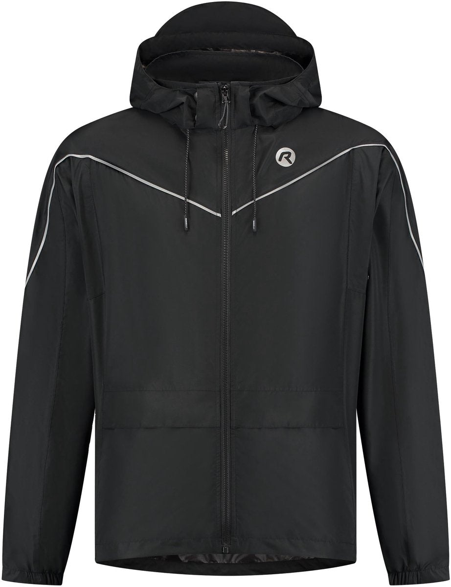 Rogelli commuter essential regenpak unisex - waterdicht - zwart - 3xl