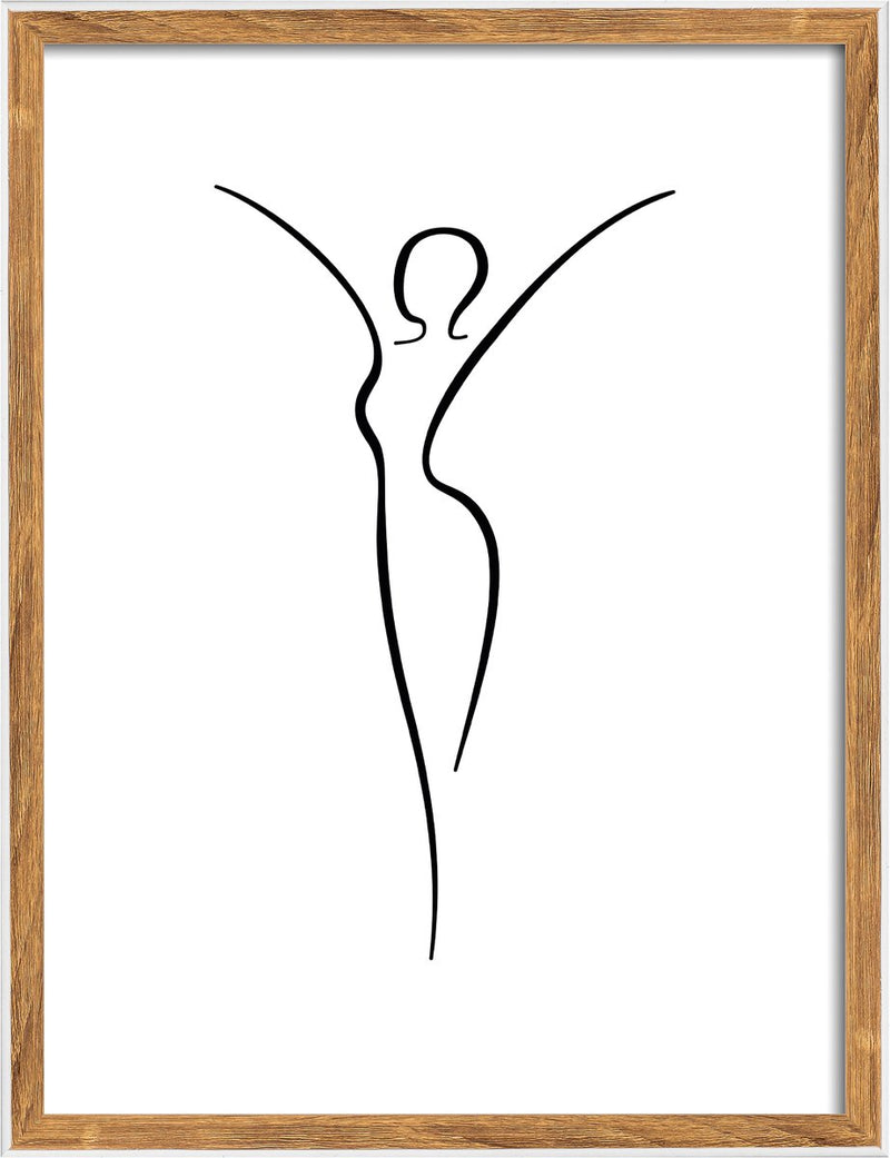 Walther silhouette - houten lijst - fotoformaat 30x40 cm - natuur