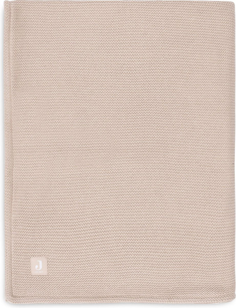 Jollein - coperta per lettino 100x150 cm maglia basic - coperta per bebè - pile rosa selvatico