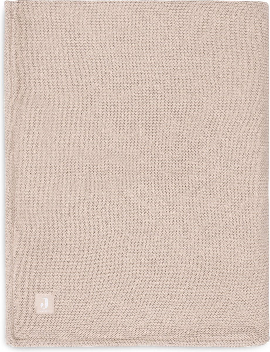 Jollein - coperta per lettino 100x150 cm maglia basic - coperta per bebè - pile rosa selvatico