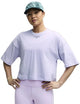 Puma x hyrox cropped lifestyle t-shirt met korte mouwen paars s vrouw