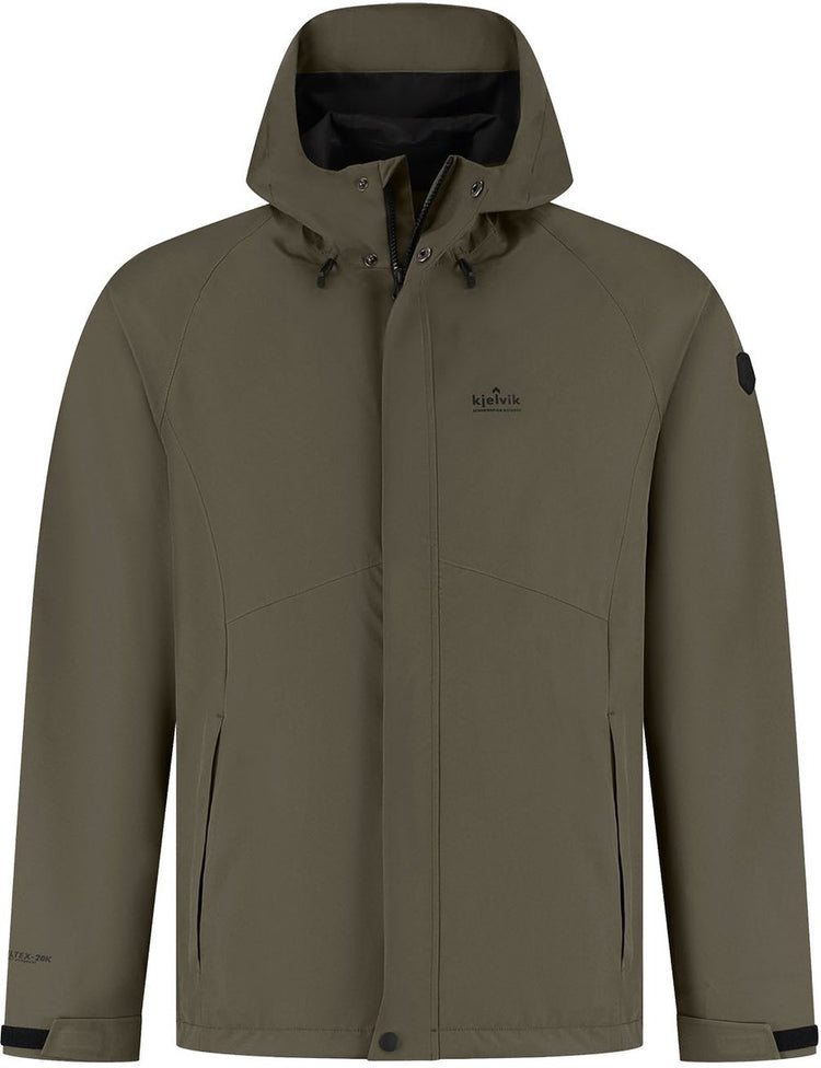 Chaqueta outdoor Kjelvik verde montaña