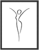 Silhouette Walther - cornice in legno - misura foto 30x40 cm - nera