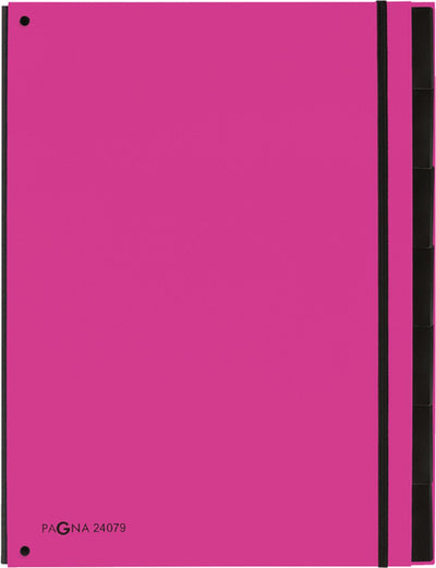 Pagna sorting folder trend 7tab a4 dark pink