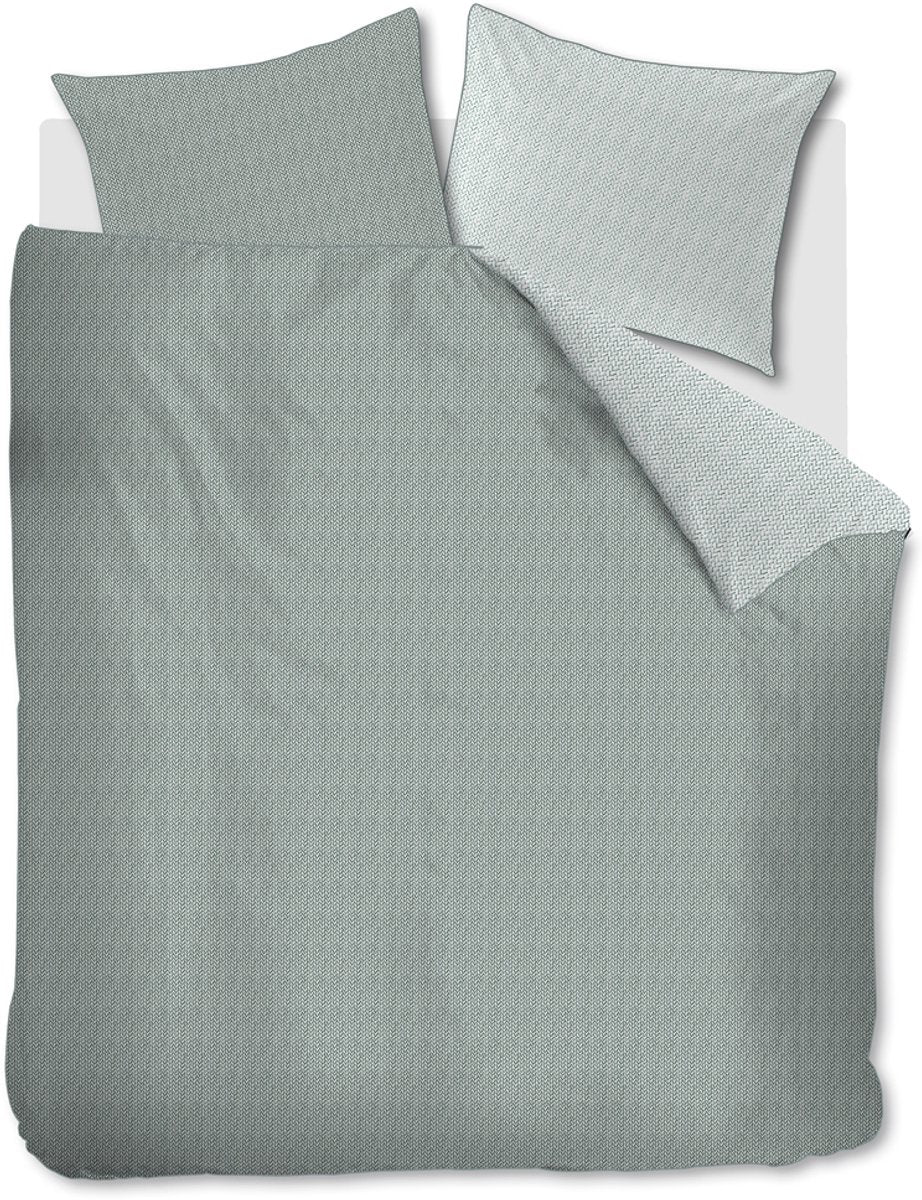Funda nórdica retorcida Riviera maison - doble - 200x200220 - gris verde