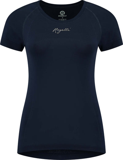 Maglia running essenziale Rogelli donna - maniche corte - blu - l