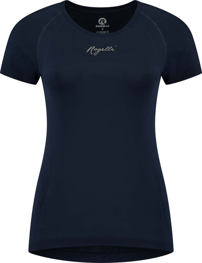 Rogelli essential hardloopshirt dames - korte mouwen - blauw - l