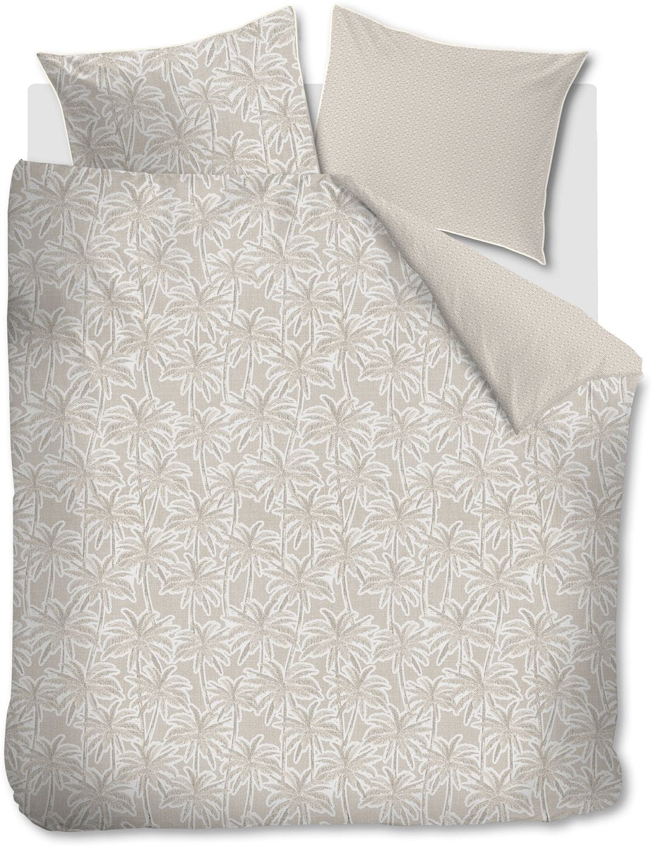 Riviera maison rivièra maison palm paradise copripiumino - matrimoniale - 200 x 200 220 cm - sabbia