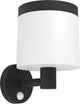 Lampada da parete solare da esterno Eglo pantete - energia solare - LED - 21 cm - bianco e nero