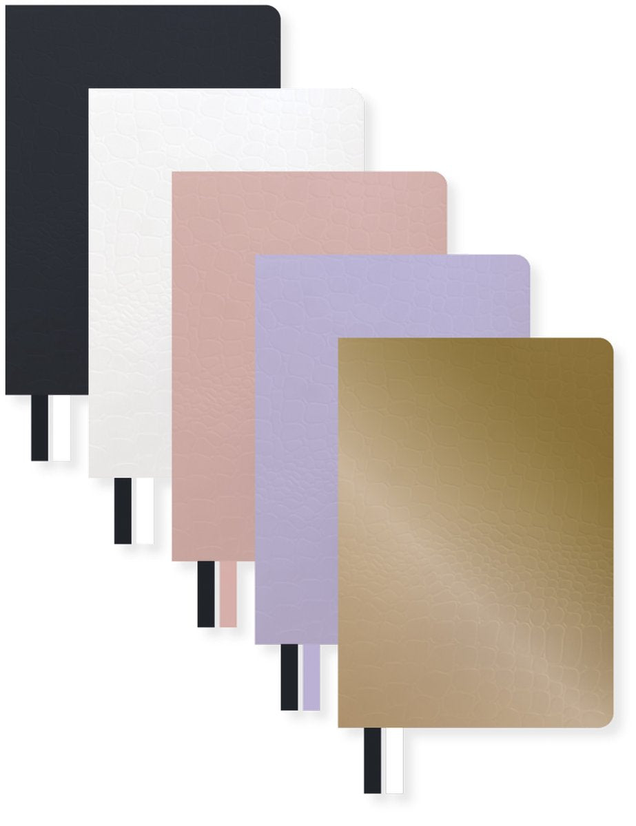 Quaderno Kangaro - pure croco - a6 - linea - 5 pezzi assortiti - k-pm610002skz
