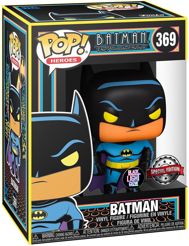 Funko pop héroes: dc batman (luz negra) - pop #369