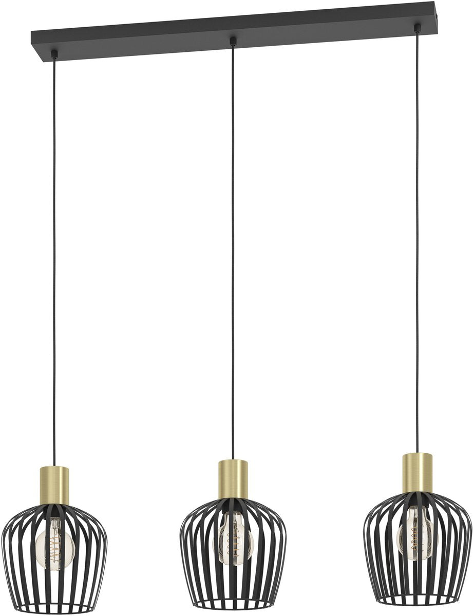 Lampada a sospensione Eglo Empoli - e27 - 90 cm - oro nero