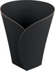 Vacavaliente - cesta de almacenaje studio mediana - cuero reciclado - negro