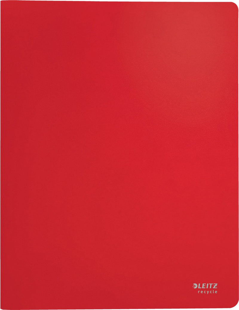 Leitz recycle showalbum a4 - 40 hoezen - 90% pre- en post-consumer gerecycled plastic - rood