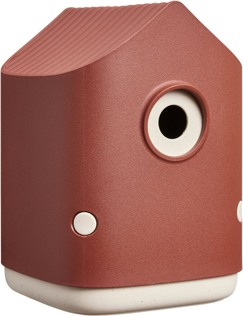 Elho cosy bird house 18cm - vogelhuisje voor tuin of balkon - geschikt voor meer dan 11 soorten - 100% gerecycled plastic - l17.6 x b18 x h23 cm - toscaans rood
