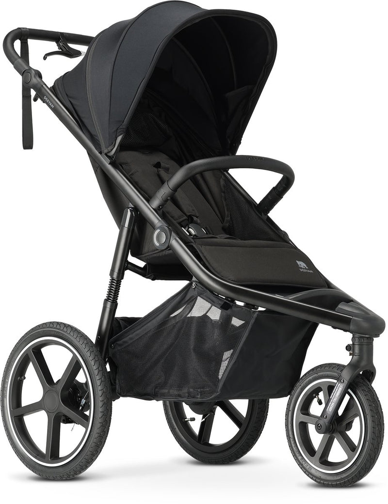 Cochecito para correr Deryan Bolt - cochecito para correr - mosquitera - negro