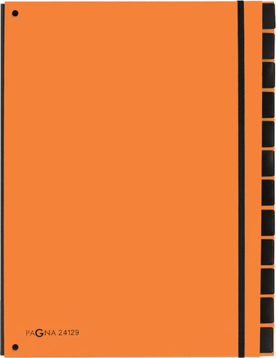 Pagna sorting folder trend 12 tabs a4 orange