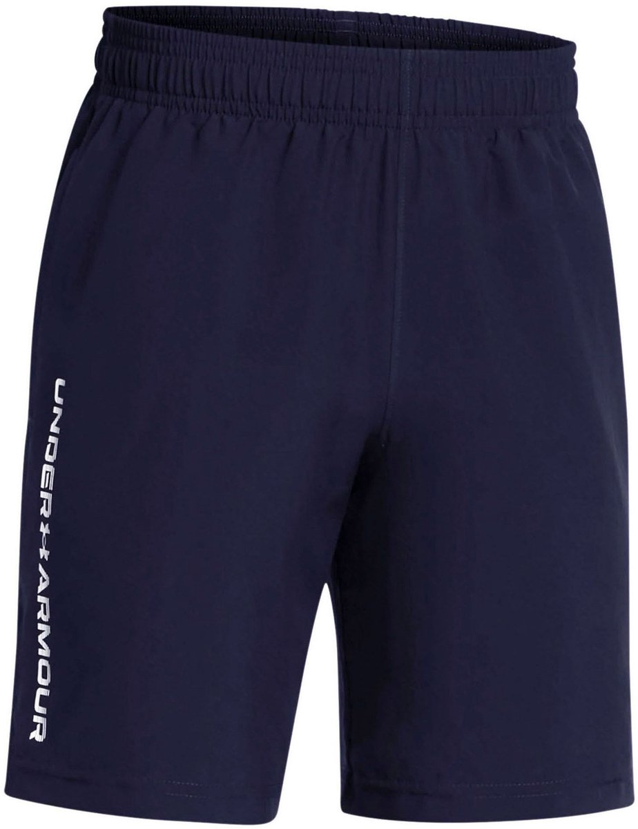 Under armour ua tech couture wordmark shorts pantalones deportivos unisex - azul marino - blanco