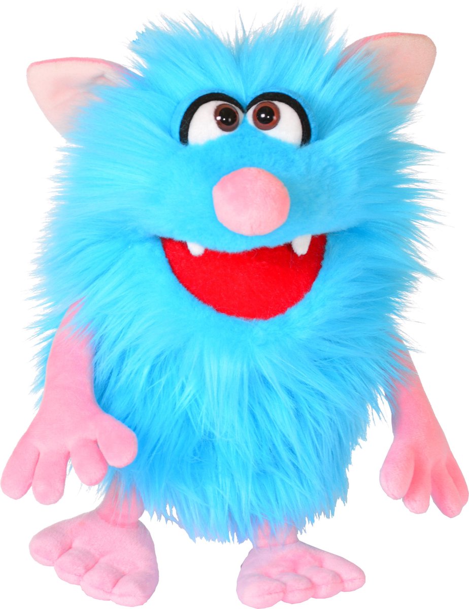Burattini viventi, burattini con guanti, corteccia - morbido pupazzo con guanti in peluche da 35 cm con braccia mobili - peluche per giochi di ruolo, storie e giochi fantasiosi - per bambini dai 3 anni