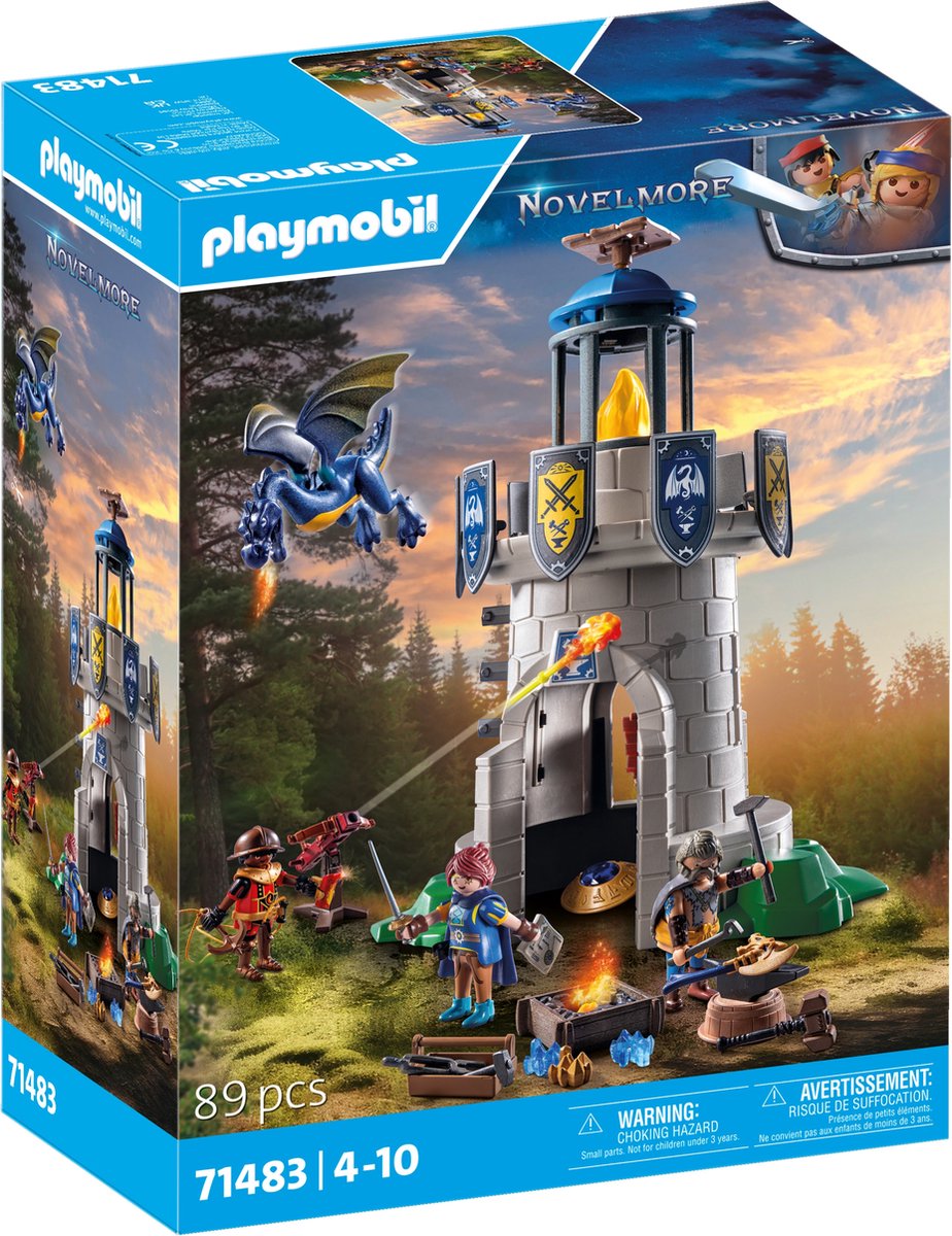 Playmobil Novelmore Ridder Tower con fabbro e drago