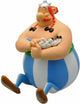 Plastoy asterix obelix spaarpot - obelix met idefix en geldzakken - 22cm