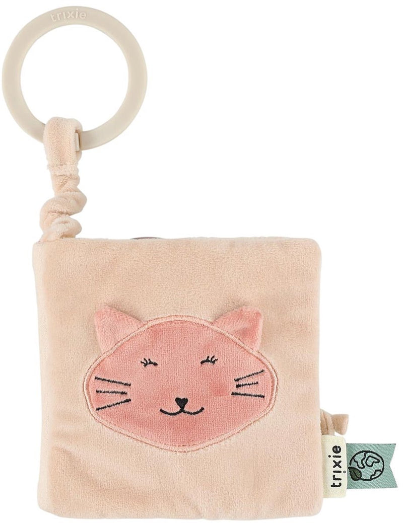 Trixie libro sensoriale con passeggino mrs. gatto – 3m+ – con texture a specchio