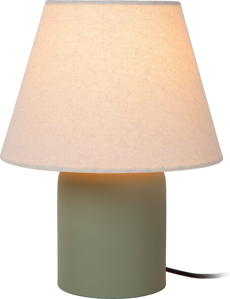 Lucide macia - lámpara de mesa - 1xe14 - verde - japandi