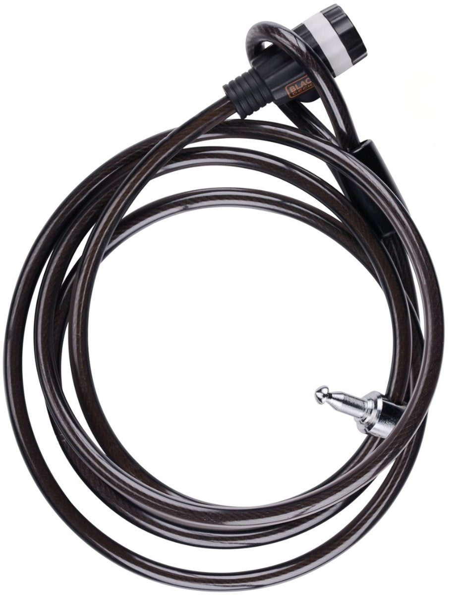 Lucchetto a cavo Black+decker bxchbl7005 - lucchetto per bicicletta familiare - adatto per bicicletta, moto e scooter - lunghezza 240 cm - temperature fino a -20ºC - nero