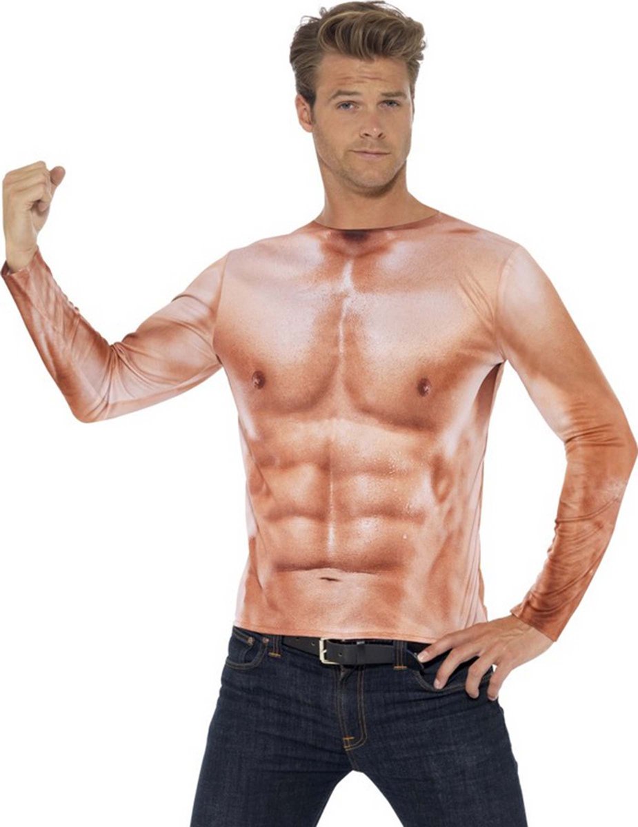 Vegaoo smiffys - shirt - bodybuilder - size l