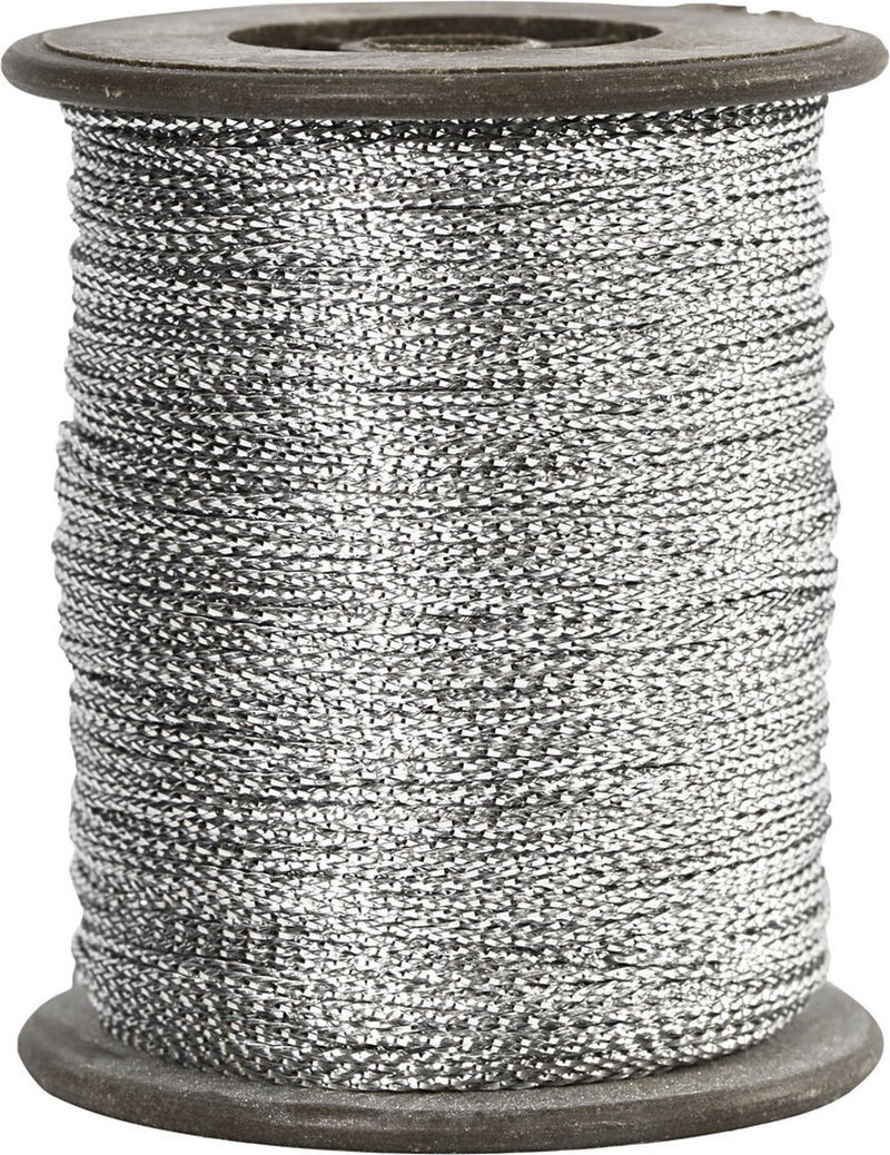 Creotime zilverdraad, dikte 0,5 mm, zilver, 100 m