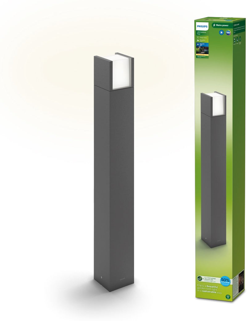 Palo da giardino Philips LED Philips Arbor - ultra efficiente - antracite - 4,3w