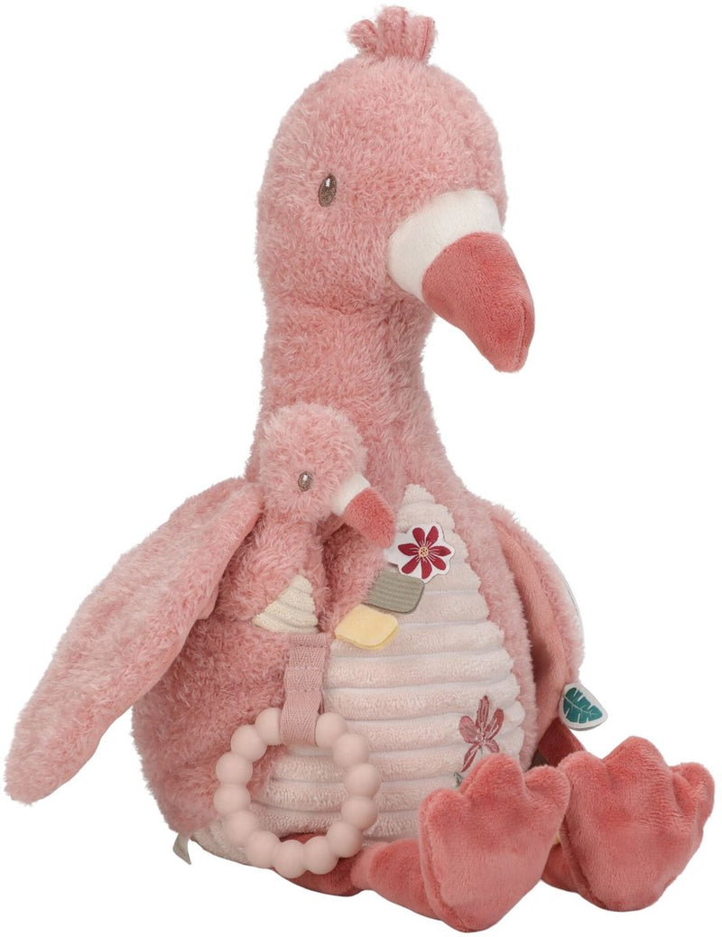 Little Dutch Safari Friends actividad peluche flamenco
