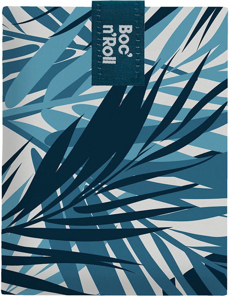 Portapane senza marca roll'eat boc'n'roll essenziale blu giungla (11 x 15 cm)