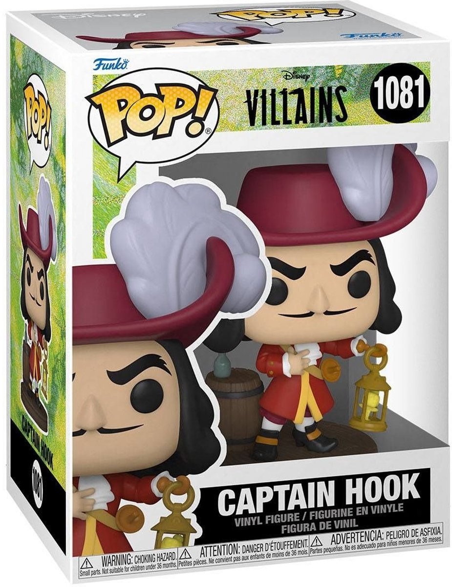 Funko pop disney: villains - captain hook - pop #1081