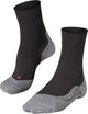 Falke ru4 calcetines para correr de material funcional de algodón anti-ampollas hombres negro - talla 44-45