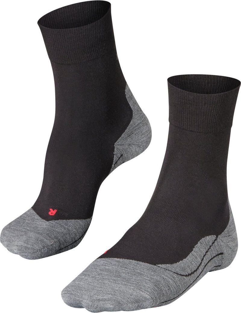 Falke ru4 anti-blaar katoen functioneel materiaal hardloopsokken heren zwart - maat 44-45