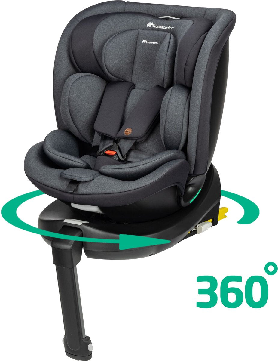 Bebeconfort evolufix plus 360 i-size - autostoel - tinted black - vanaf de geboorte tot 12 jaar oud