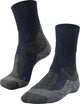 Falke tk1 cool anti-ampolla gruesa material funcional de lyocell calcetines para caminar hombres azul - talla 46-48