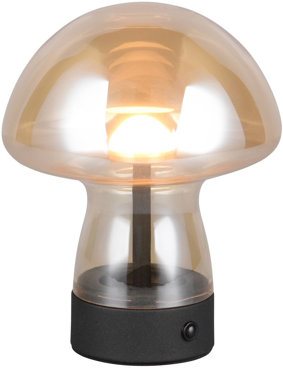 Rl live your light reality dooley - lampada da tavolo - ambra - incl. 1x SMD 1,5 W - touch a 4 step - connessione USB - ricaricabile - cordless