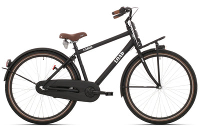 Bikefun carico 26 bici da ragazzo con mozzo di freno 3 marcia - Matt nero