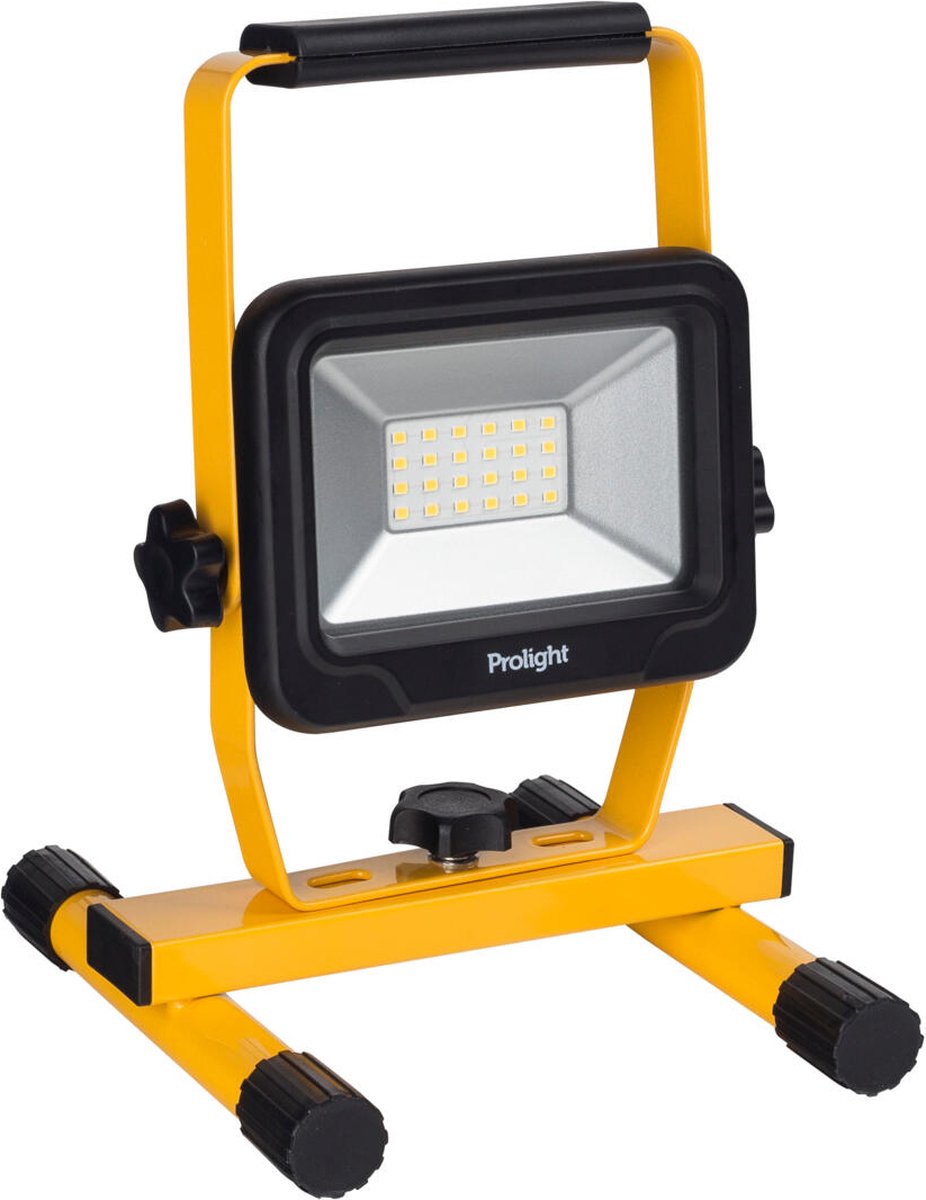 Prolight led bouwlamp - werklamp - straler - op netstroom - 25000 branduren - ip65 waterdicht - 20w