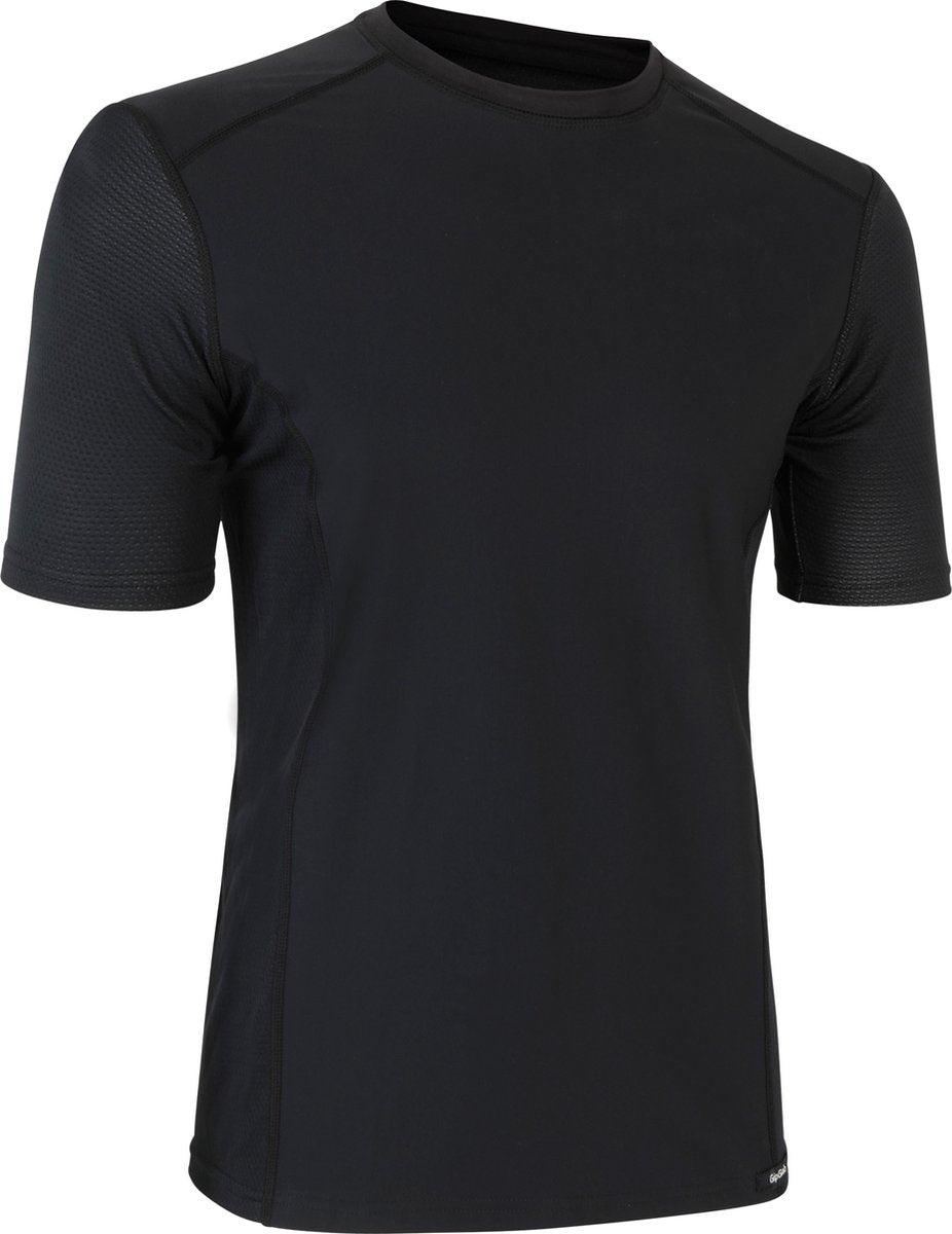 Gripgrab - windbreaking thermal korte mouw fiets ondershirt windafwijzend lente herfst thermoshirt - zwart - heren - maat s